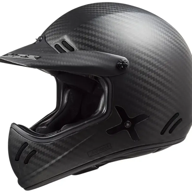 Casco Cross Ls2 Mx471 Xtra Single Mono Carbonio Opaco
