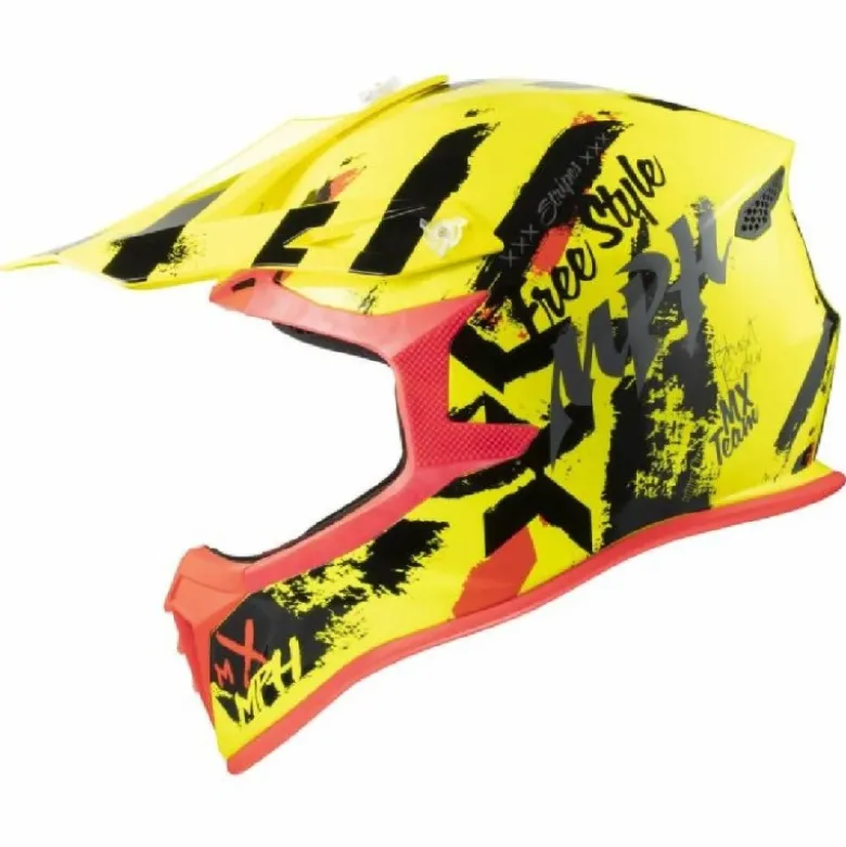 Casco Cross MPH Jumper Ghost Giallo Fluo Nero
