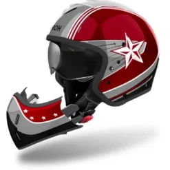 Casco Crossover Airoh J 110 Command Borgogna Lucido