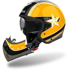 Casco Crossover Airoh J 110 Command Giallo Lucido