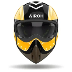 Casco Crossover Airoh J 110 Command Giallo Lucido