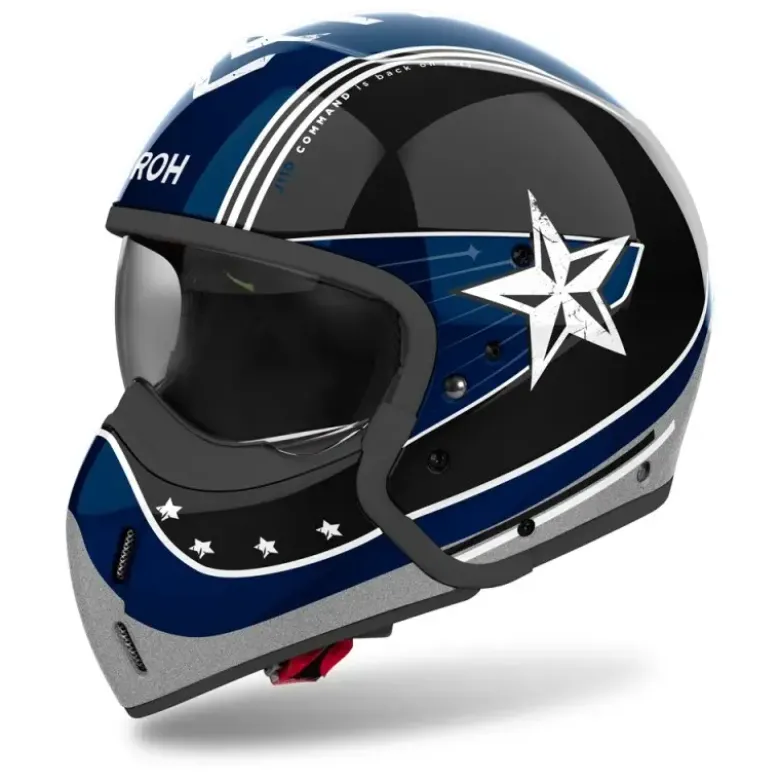 Casco Crossover Airoh J 110 Command Octane Lucido