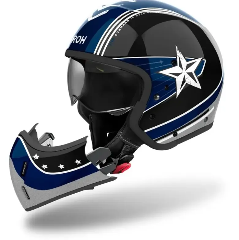 Casco Crossover Airoh J 110 Command Octane Lucido