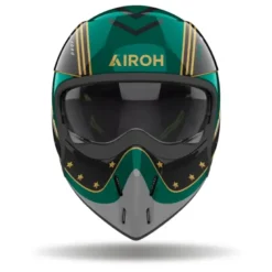 Casco Crossover Airoh J 110 Command Verde Lucido