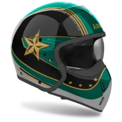 Casco Crossover Airoh J 110 Command Verde Lucido