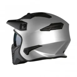 Casco Crossover Bayard Xp-69 S Draco Hybrid Grigio Argento