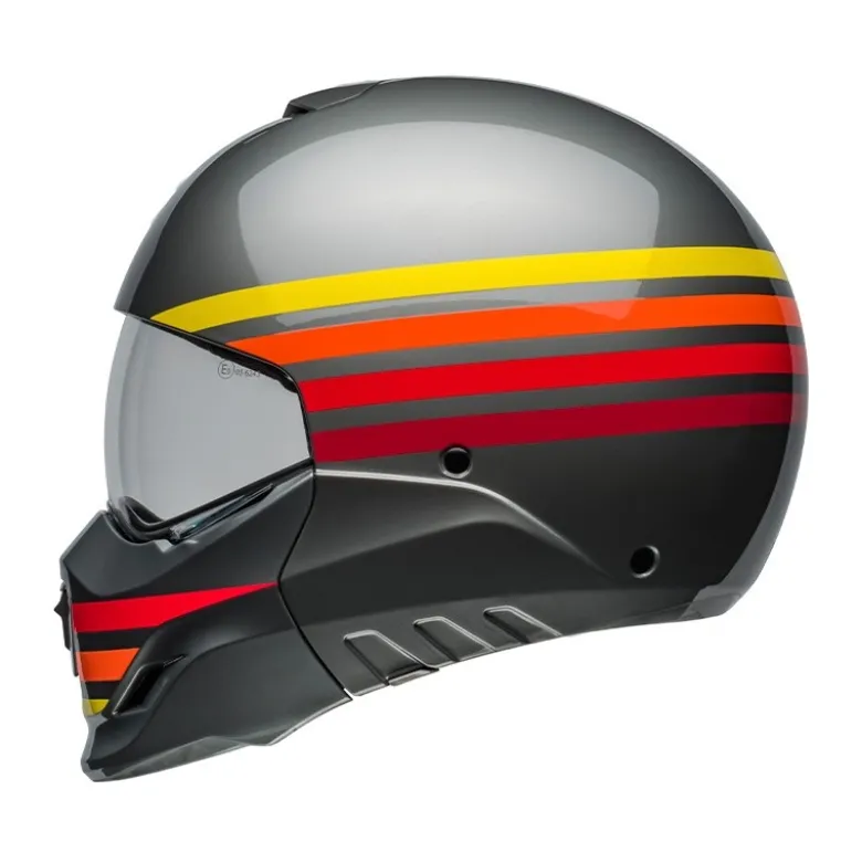 Casco Crossover Bell Broozer Prime Grigio Caldo