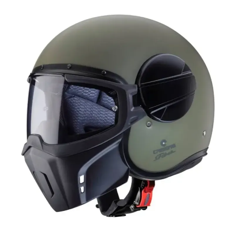 Casco Crossover Caberg Ghost X Verde Militare Opaco
