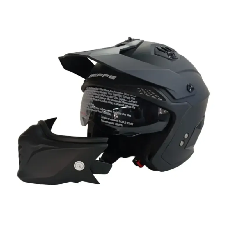 Casco Crossover Dieffe DF711 Nero Opaco