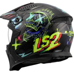 Casco Crossover Ls2 OF606 Drifter Rayz Nero Blu