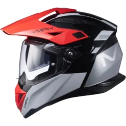 Casco Crossover MPH ADV Grafica Bianco Nero Rosso