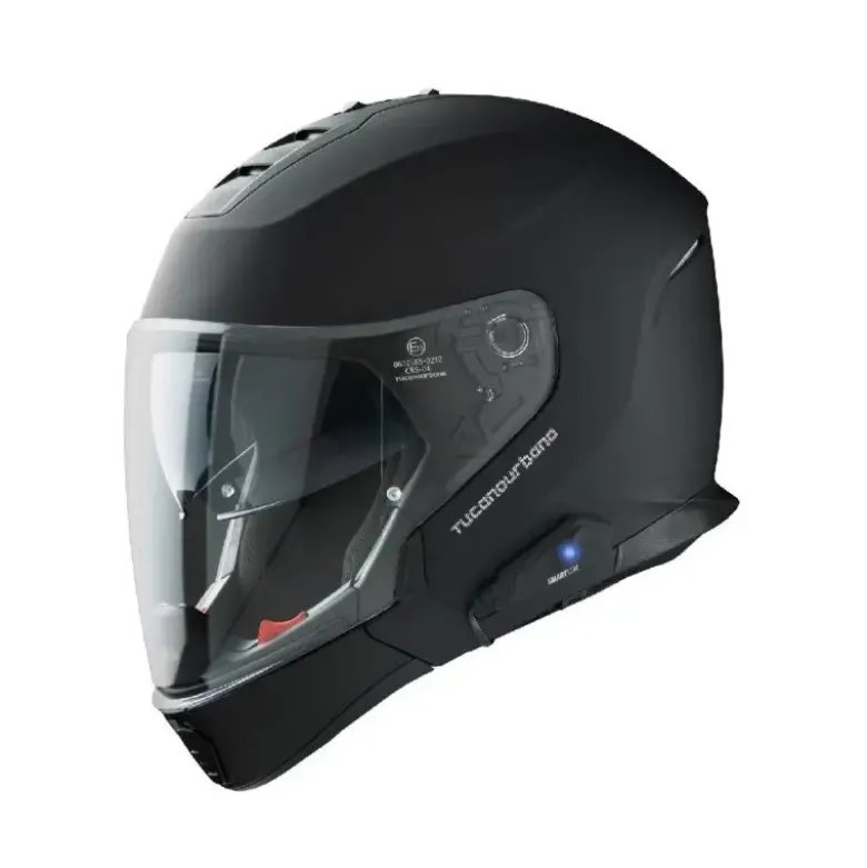 Casco Crossover Tucano Urbano Hyperlink con Interfono MIDLAND Nero Opaco