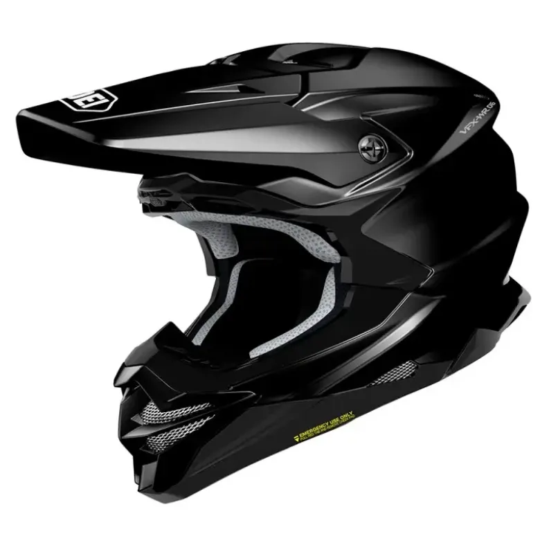 Casco Cross Shoei Vfx-Wr 06 Nero Lucido
