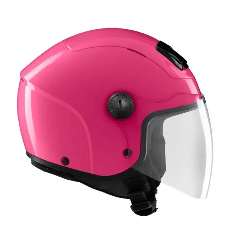 Casco Demi-jet Bambino Tucano Urbano El'Kid Rosa Lucido