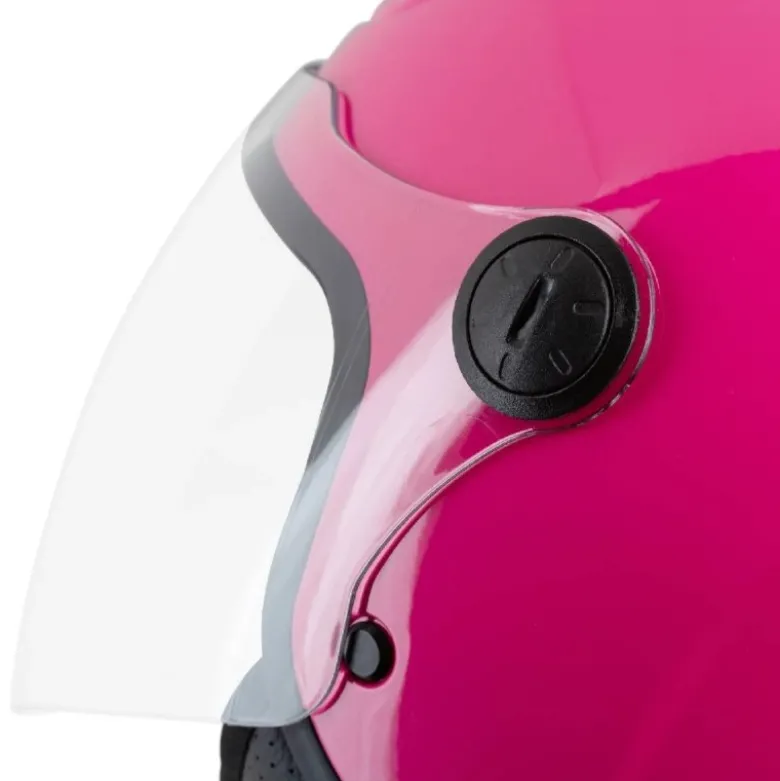 Casco Demi-jet Bambino Tucano Urbano El'Kid Rosa Lucido
