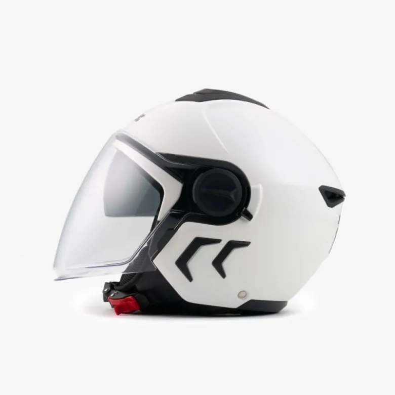 Casco Demi Jet Blauer DJ-01 Monochrome Bianco