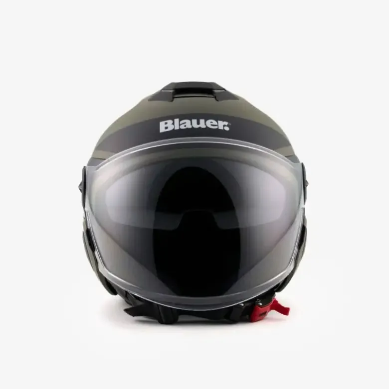Casco Demi Jet Blauer DJ-01 Verde Opaco