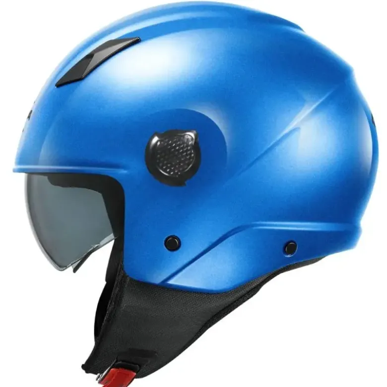 Casco Demi-Jet Kappa KV58 Basic Blu Lucido
