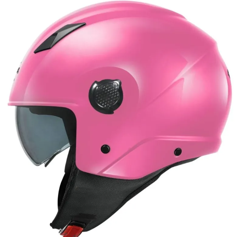 Casco Demi-Jet Kappa KV58 Basic Rosa Lucido