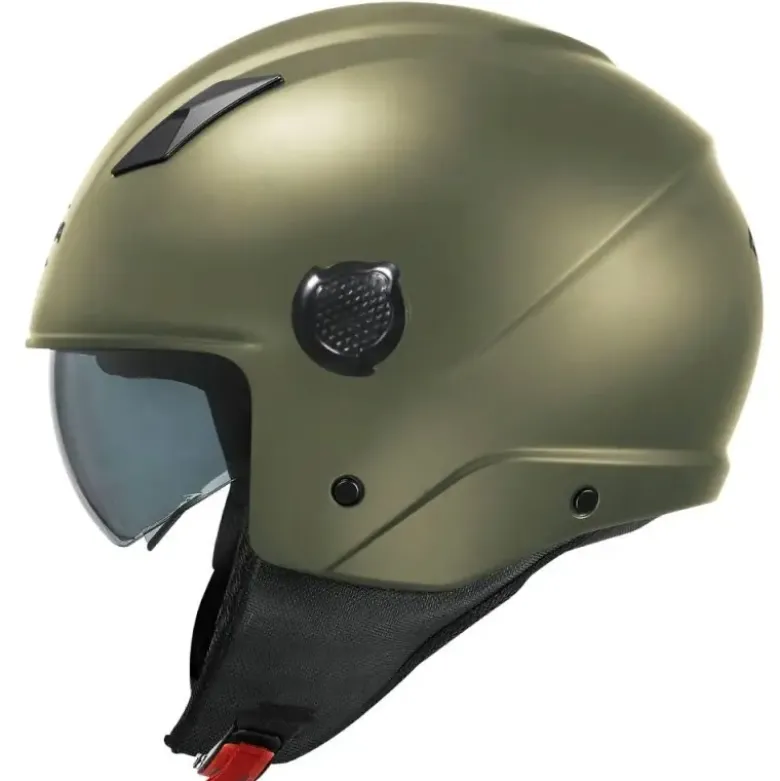 Casco Demi-Jet Kappa KV58 Basic Verde Militare Opaco