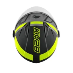 Casco Demi-Jet Kappa KV28R Evo Join Nero Titanio Giallo