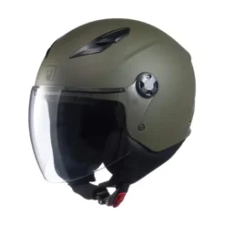 Casco Demi Jet MPH Star Solid Verde Militare Opaco