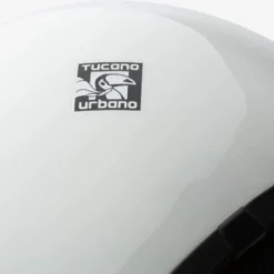 Casco Demi-jet Tucano Urbano El'Jettin 6.0 Bianco Ghiaccio Lucido
