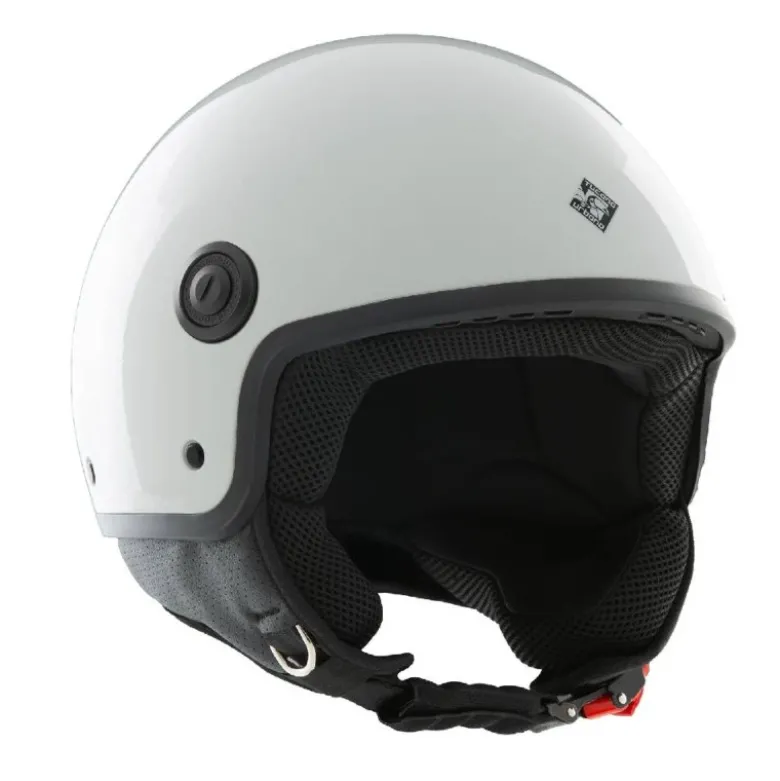 Casco Demi-jet Tucano Urbano El'Jettin 6.0 Bianco Ghiaccio Lucido