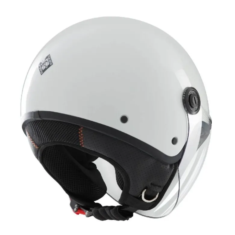Casco Demi-jet Tucano Urbano El'Jettin 6.0 Bianco Ghiaccio Lucido