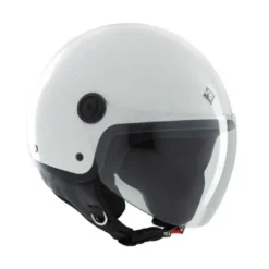 Casco Demi-jet Tucano Urbano El'Jettin 6.0 Bianco Ghiaccio Lucido