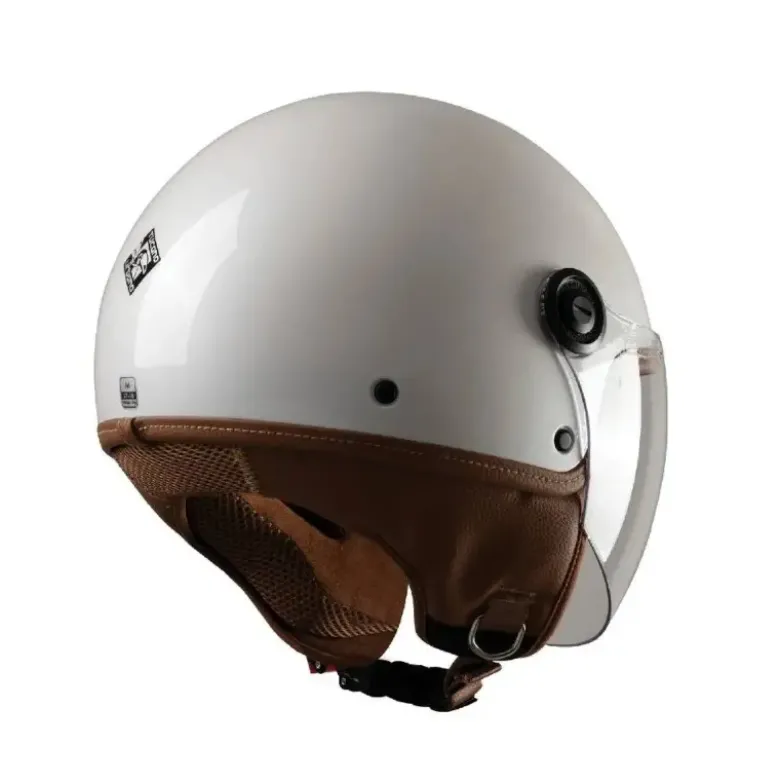Casco Demi-jet Tucano Urbano El'Jettin 6.0 Bianco Perla Lucido
