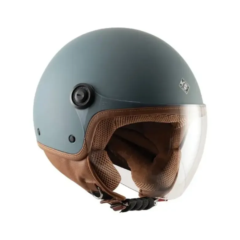 Casco Demi-jet Tucano Urbano El'Jettin 6.0 Blu Petrolio Opaco