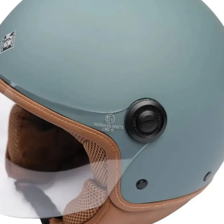 Casco Demi-jet Tucano Urbano El'Jettin 6.0 Blu Petrolio Opaco