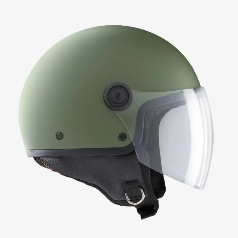Casco Demi-jet Tucano Urbano El'Jettin 6.0 Verde Militare Opaco