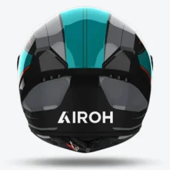 Casco Integrale Airoh Connor CND90 Dunk Grigio Turchese Lucido