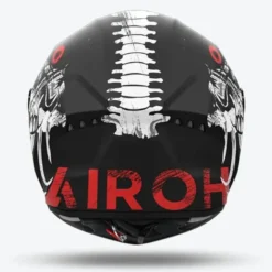 Casco Integrale Airoh Connor CNM35 Myth Nero Rosso Opaco