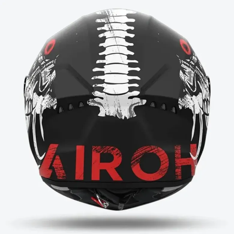 Casco Integrale Airoh Connor CNM35 Myth Nero Rosso Opaco