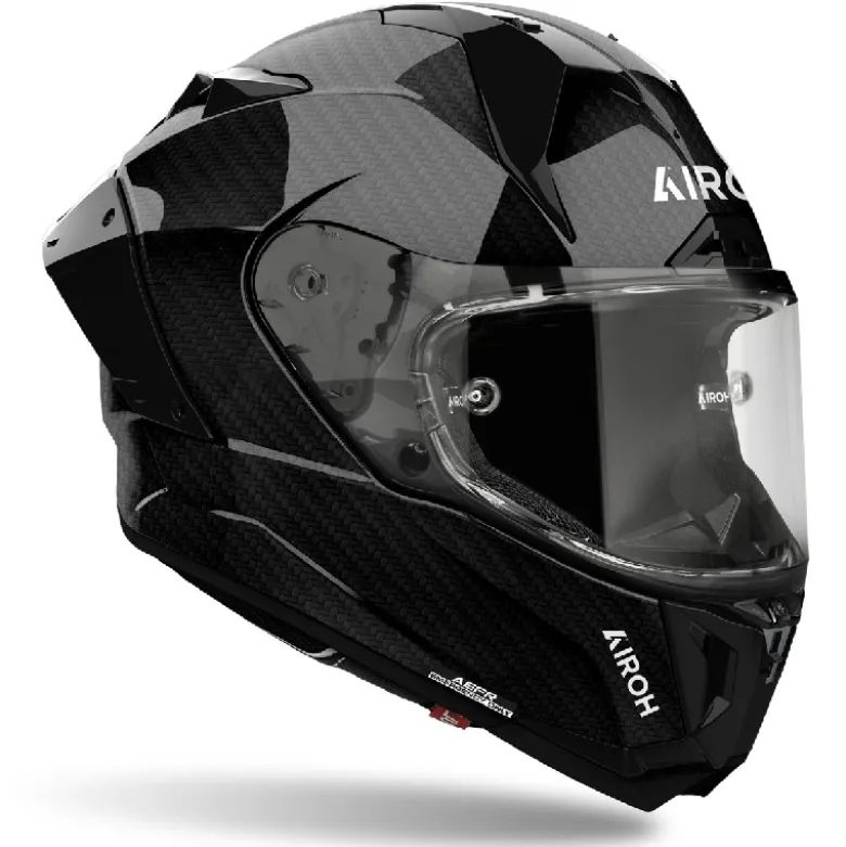 Casco Integrale Airoh Gp800 Carbon 6K Nero Lucido