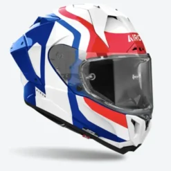 Casco Integrale Airoh Gp800 Competition Blu Rosso Lucido