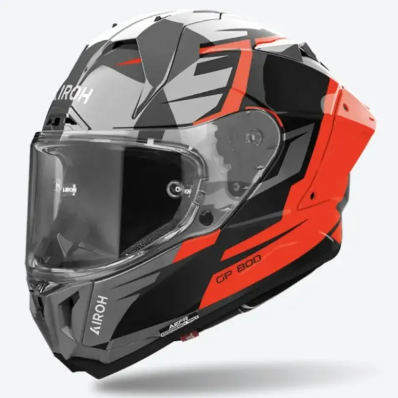 Casco Integrale Airoh Gp800 Master Arancione Lucido