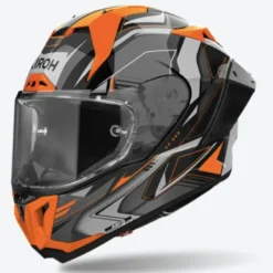 Casco Integrale Airoh Gp800 Must Arancione Lucido