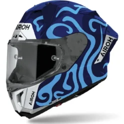 Casco Integrale Airoh Gp800 Swain Blu Lucido