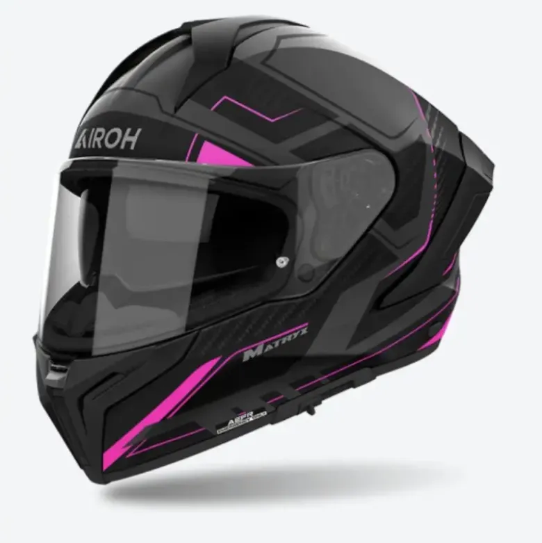 Casco Integrale Airoh Matryx Rocket Rosa Opaco