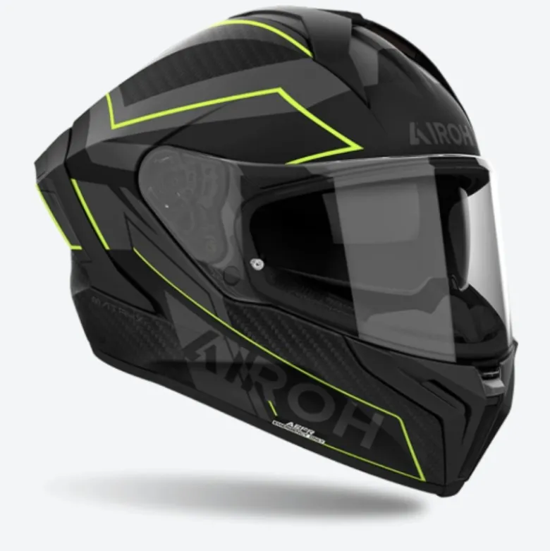 Casco Integrale Airoh Matryx Sentinel Giallo Opaco
