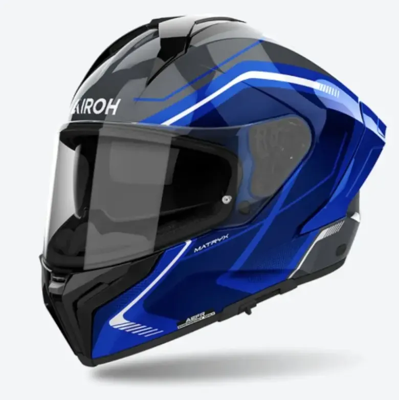 Casco Integrale Airoh Matryx Wide Blu Lucido