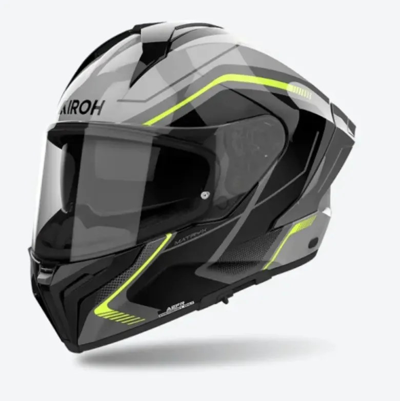 Casco Integrale Airoh Matryx Wide Giallo Lucido