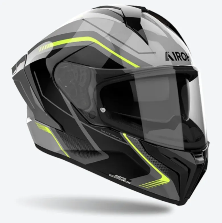 Casco Integrale Airoh Matryx Wide Giallo Lucido