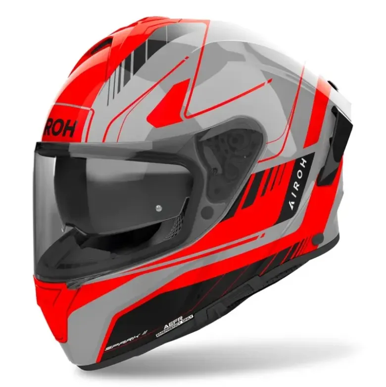 Casco Integrale Airoh Spark 2 Chrono Arancione Lucido