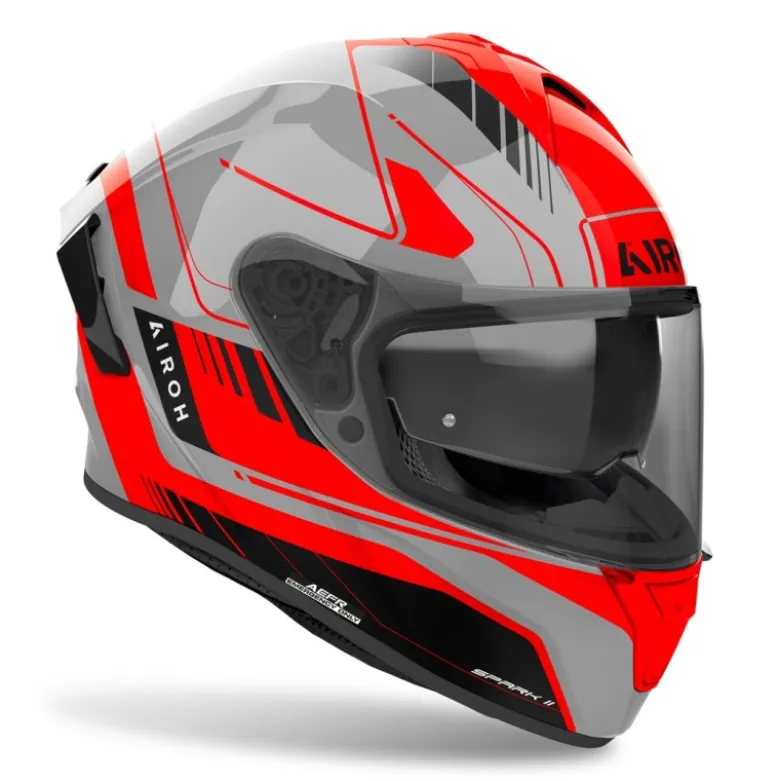 Casco Integrale Airoh Spark 2 Chrono Arancione Lucido