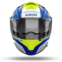 Casco Integrale Airoh Spark 2 Chrono Blu Giallo Lucido